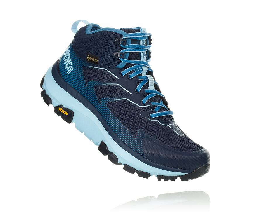 Hoka One One Hiking Boots Womens Blue - Toa GORE-TEX - 45762BQVG